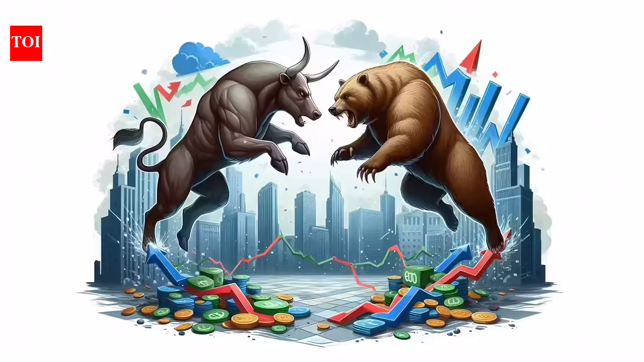 Stock market today: Nifty50 opens below 25,300; BSE Sensex down almost 300 points - The Times of India