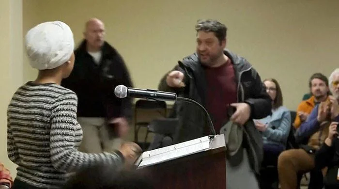 US lawmaker Ilhan Omar sprayed with foul-smelling liquid