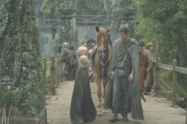 peter claffey and dexter sol ansell in a scene from a knight of the seven kingdoms photo imdb