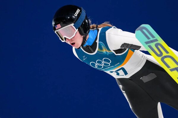 American Olympian disqualified from ski jumping competition over equipment issue
