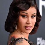 Cardi B compares her fall to government at Las Vegas show