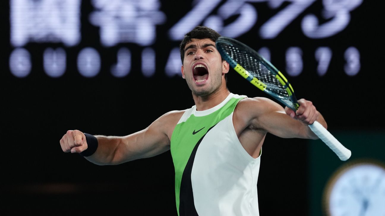 Carlos Alcaraz beats Novak Djokovic in Australian Open final