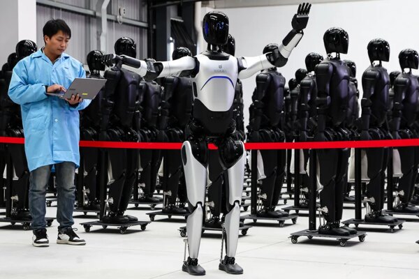 China's robotics giant puts 200 robots to the test