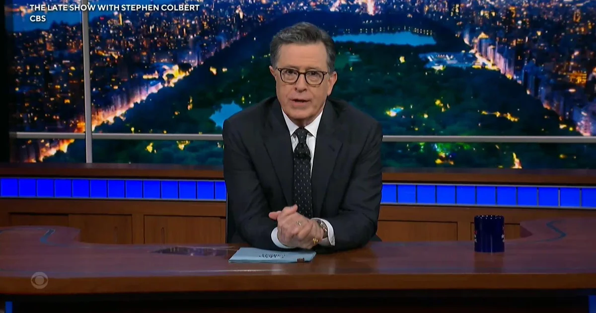 Colbert blasts CBS again over his interview with James Talarico