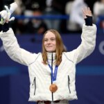 Corinne Stoddard breaks US women's Olympic short track medal drought with bronze win at Winter Games