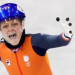 Dutch speed skater Velzeboer gets gold in short-track event