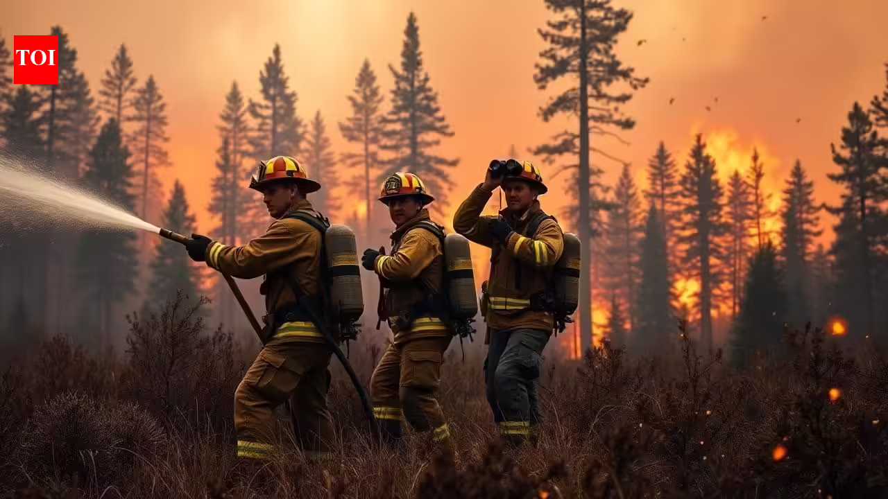 EU official announces 300-strong firefighting force to battle wildfires across Europe - The Times of India