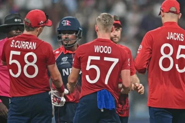england clung on to beat nepal by four runs photo afp