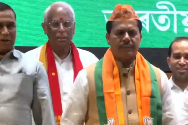 Ex-Assam Congress Chief Bhupen Borah Joins BJP In Presence Of State Unit Chief Dilip Saikia