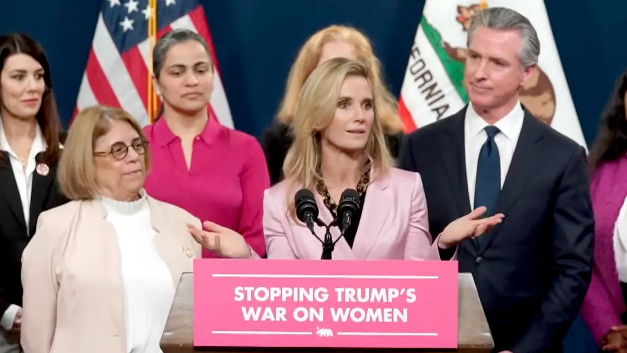 Gavin Newsom's wife scolds reporters at Planned Parenthood funding bill signing ceremony