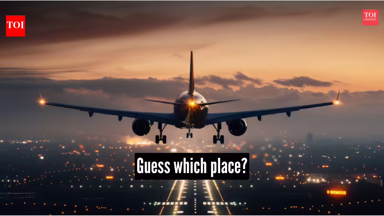 Guess which place: It has an airport runway crossing a public road | - The Times of India