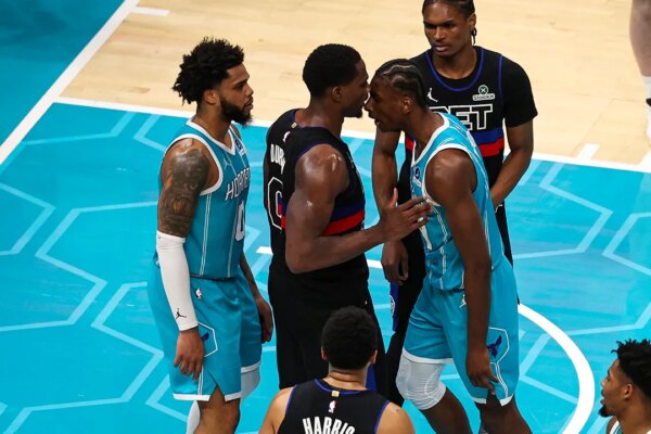 Hornets-Pistons game turns chaotic with massive brawl leading to 4 ejections