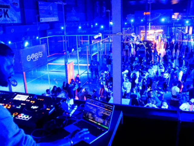 neon padel party in karachi photo reuters