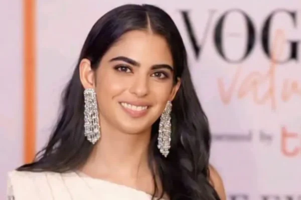 Isha Ambani's All-White Gown Is A Modern Take On A Saree By Chanel
