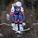 Lindsey Vonn makes Olympic comeback after ACL injury in women's downhill