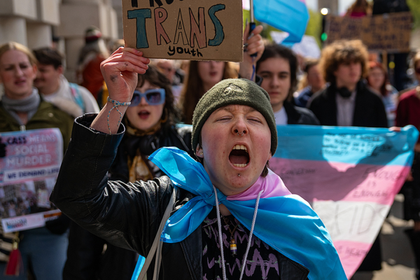 Maryland Democrats hang sign dismissing concerns over trans athletes in women's sports