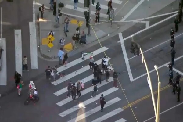 Massive student immigration protest turns violent in downtown LA, dispersal order issued: police