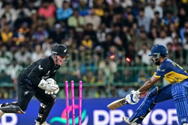 new zealand s tim seifert l stumps out sri lanka s pavan rathnayake during the 2026 icc men s t20 cricket world cup super eights match between sri lanka and new zealand at the r premadasa stadium in colombo on february 25 2026 photo afp
