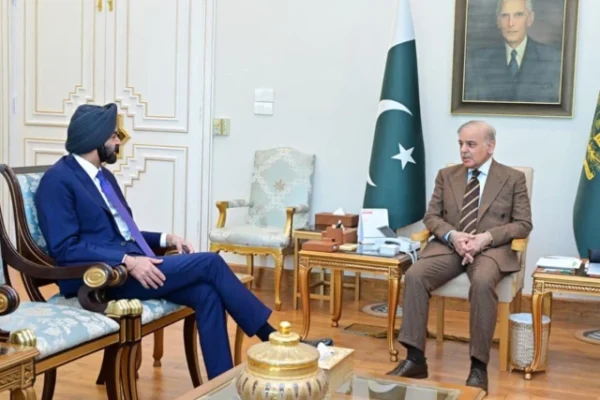 world bank group president ajay banga calls on prime minister shehbaz sharif photo pid