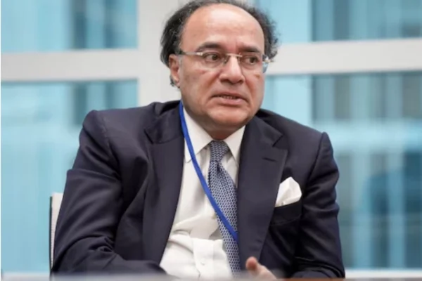 finance minister muhammad aurangzeb speaks during a reuters interview at the 2025 annual imf world bank spring meetings in washington dc us april 25 2025 photo reuters file