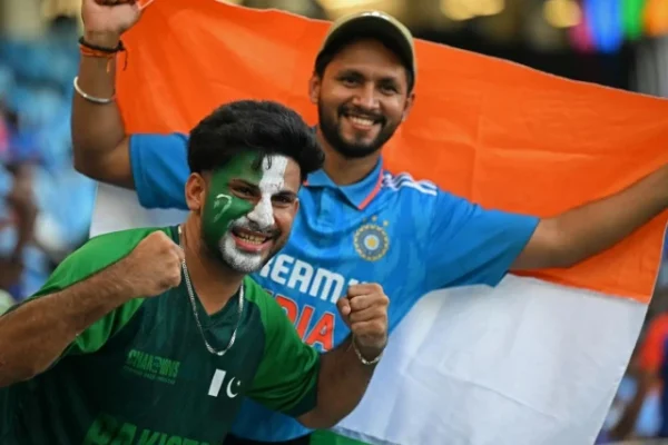 fans of india and pakistan are expected to fill out the dubai international cricket stadium photo afp