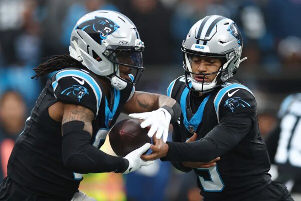 Panthers stars Bryce Young, Rico Dowdle share optimism after making playoffs: 'A starting point in Carolina'