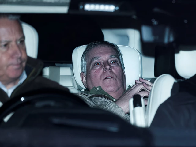 andrew mountbatten windsor younger brother of britain s king charles formerly known as prince andrew leaves aylsham police station on a vehicle on the day he was arrested on suspicion of misconduct in public office after the us justice department released more records tied to the late financier and convicted sex offender jeffrey epstein in aylsham britain photo reuters