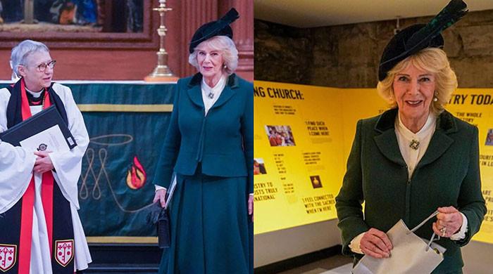 Queen Camilla marks engagement anniversary during London Church visit