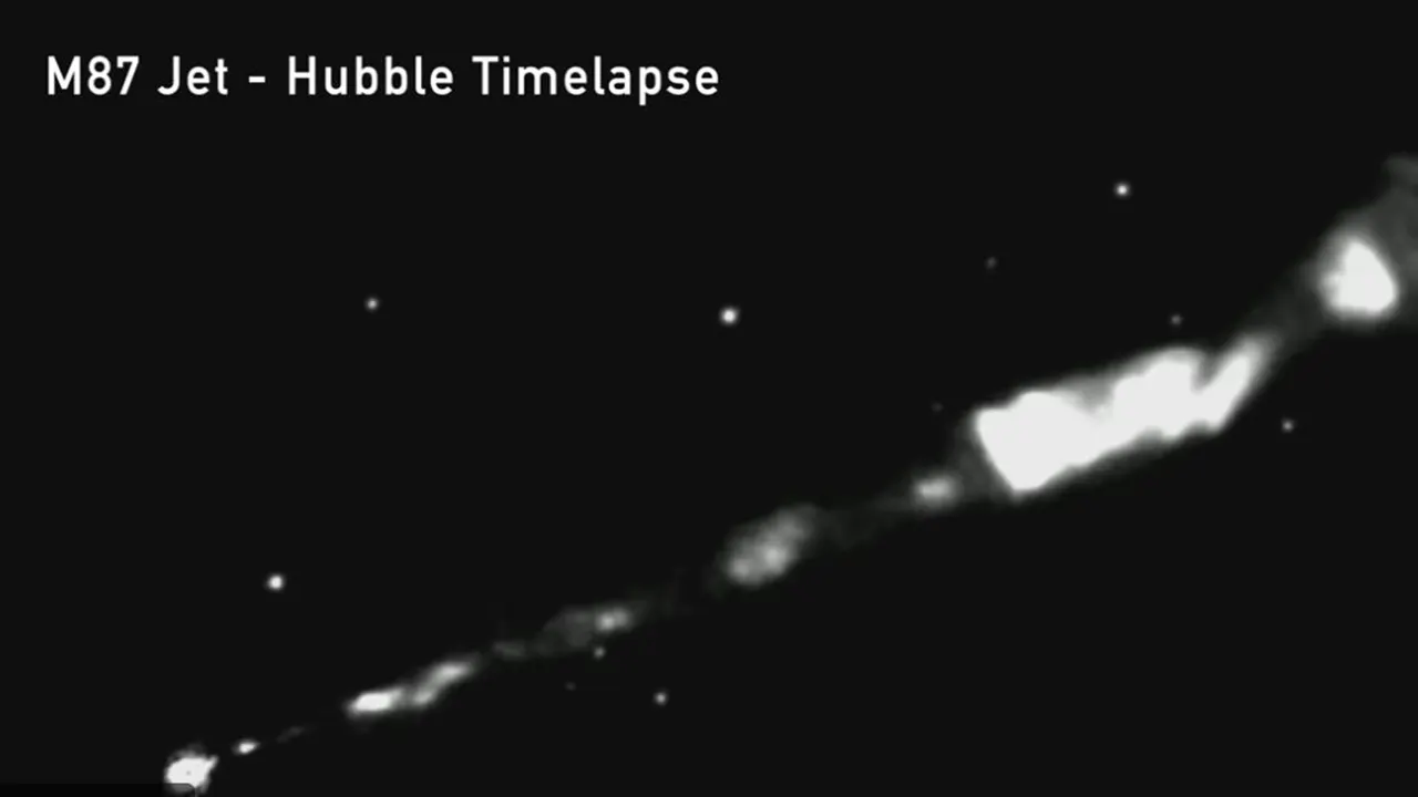 Researchers pinpoint source of black hole's 3,000-light-year-long jet stream using enhanced telescope network