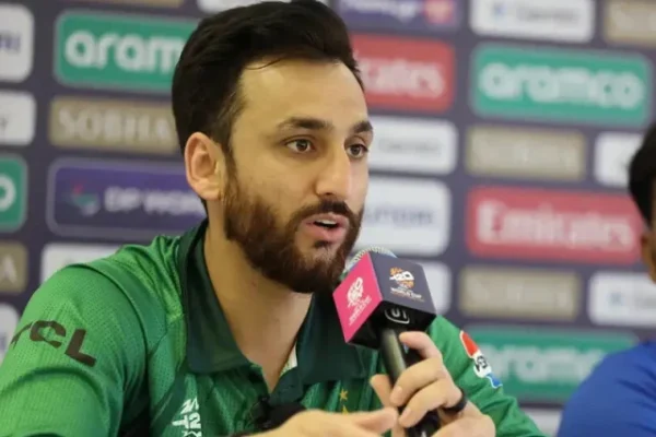 pakistan captain salman ali agha address the presser ahead of t20 world cup photo afp