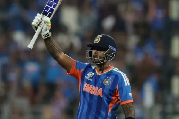 india s captain suryakumar yadav celebrates his fifty against the usa in mumbai photo afp