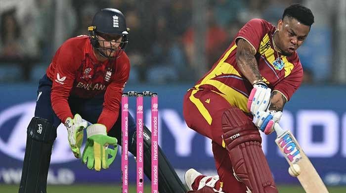 T20 World Cup: West Indies pile up 196/6 against England with Rutherford's fifty