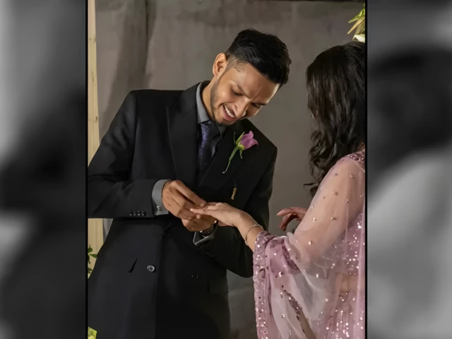 talha anjum announces engagement photo instagram