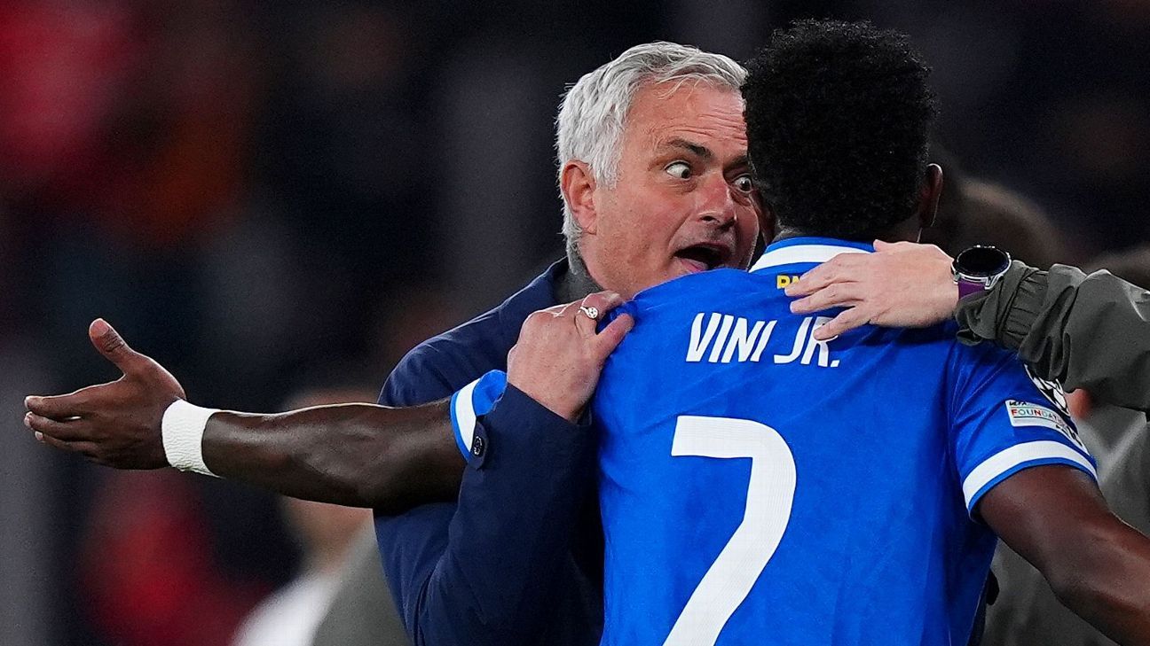 Thibaut Courtois 'disappointed' with José Mourinho's Vinícius Jr. comments