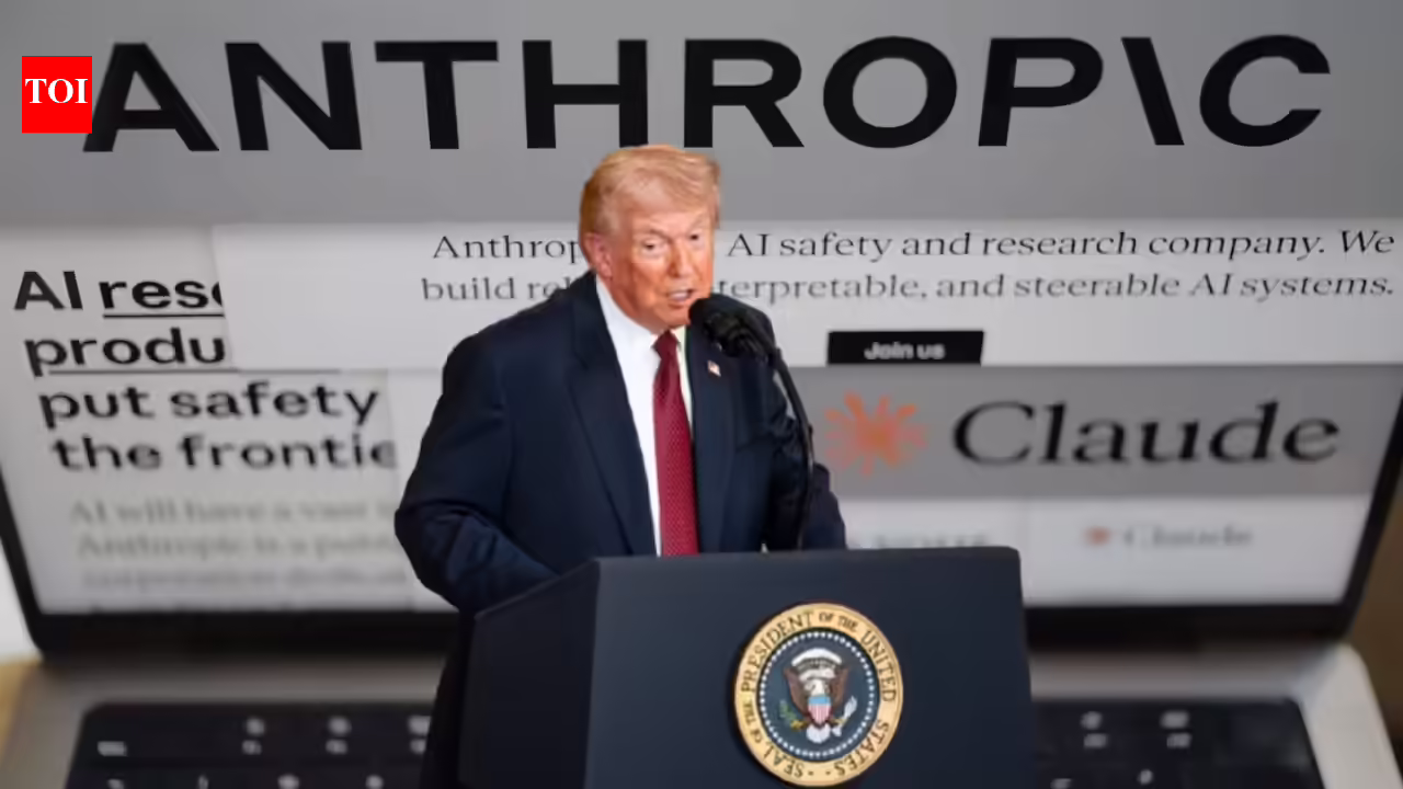 Trump Anthropic: Anthropic to challenge Pentagon in court, hours after Trump orders ban on AI firm - The Times of India