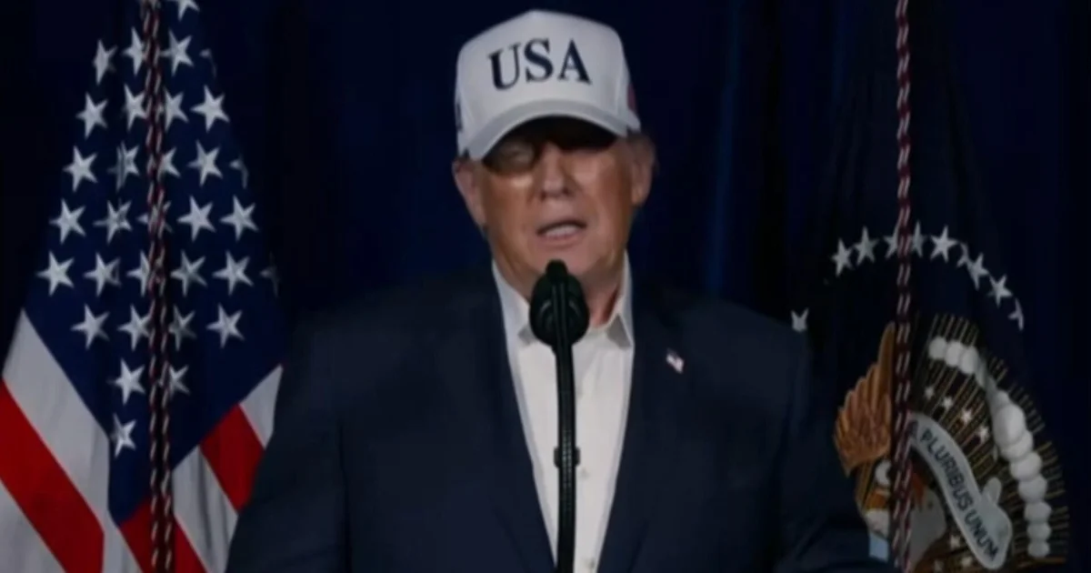 Trump says U.S. objective is to defend Americans by eliminating threats from the Iranian regime