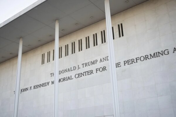 Trump says he's not planning to rip down Kennedy Center