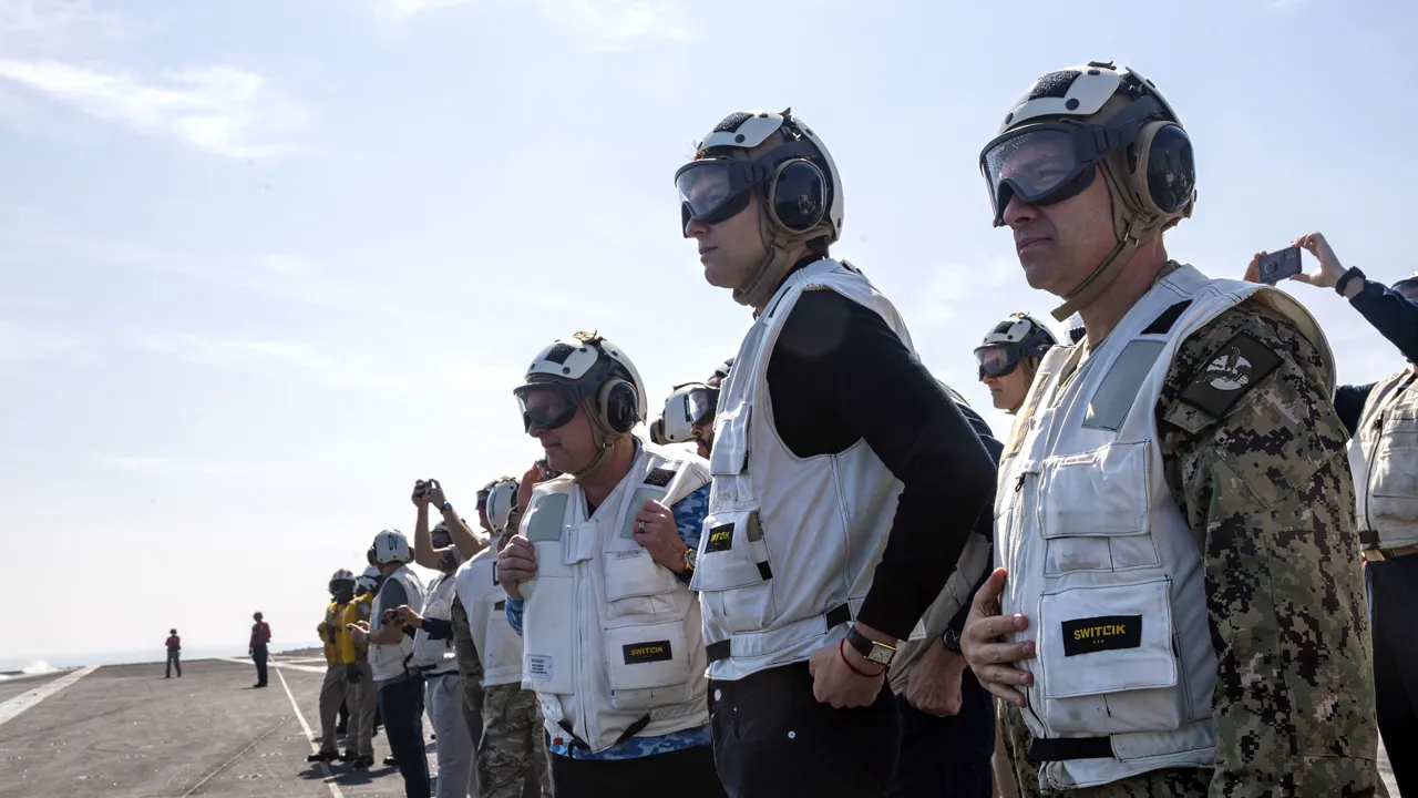 Trump's special envoy Witkoff and Kushner visit US aircraft carrier amid Iran tensions, talks