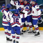 U.S. men's hockey team cruises to 5-1 win over Latvia in their first game of 2026 Winter Olympics