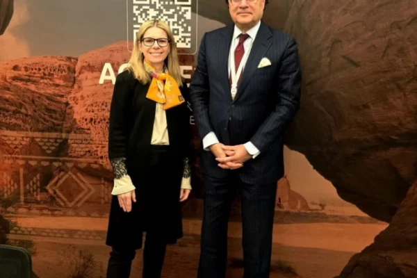 finance minister aurangzeb meets group s md anna bjerde on sidelines of alula conference for emerging market economies in saudi arabia photo x pakistan s ministry of finance