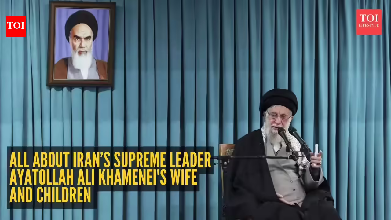 All about Iran’s late supreme leader Ayatollah Ali Khamenei's wife and children - The Times of India