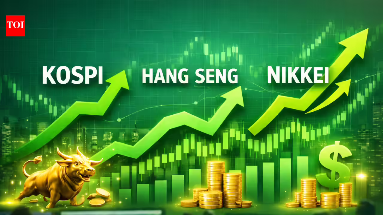 Asian stocks today: Kospi jumps 6%, Nikkei up 1,600 points; markets rally as oil prices relax - The Times of India