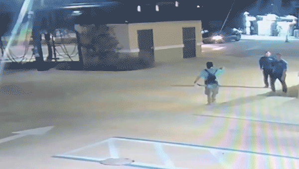 Ax-wielding suspect subdued by teen military recruit's MMA takedown in car wash clash caught on video