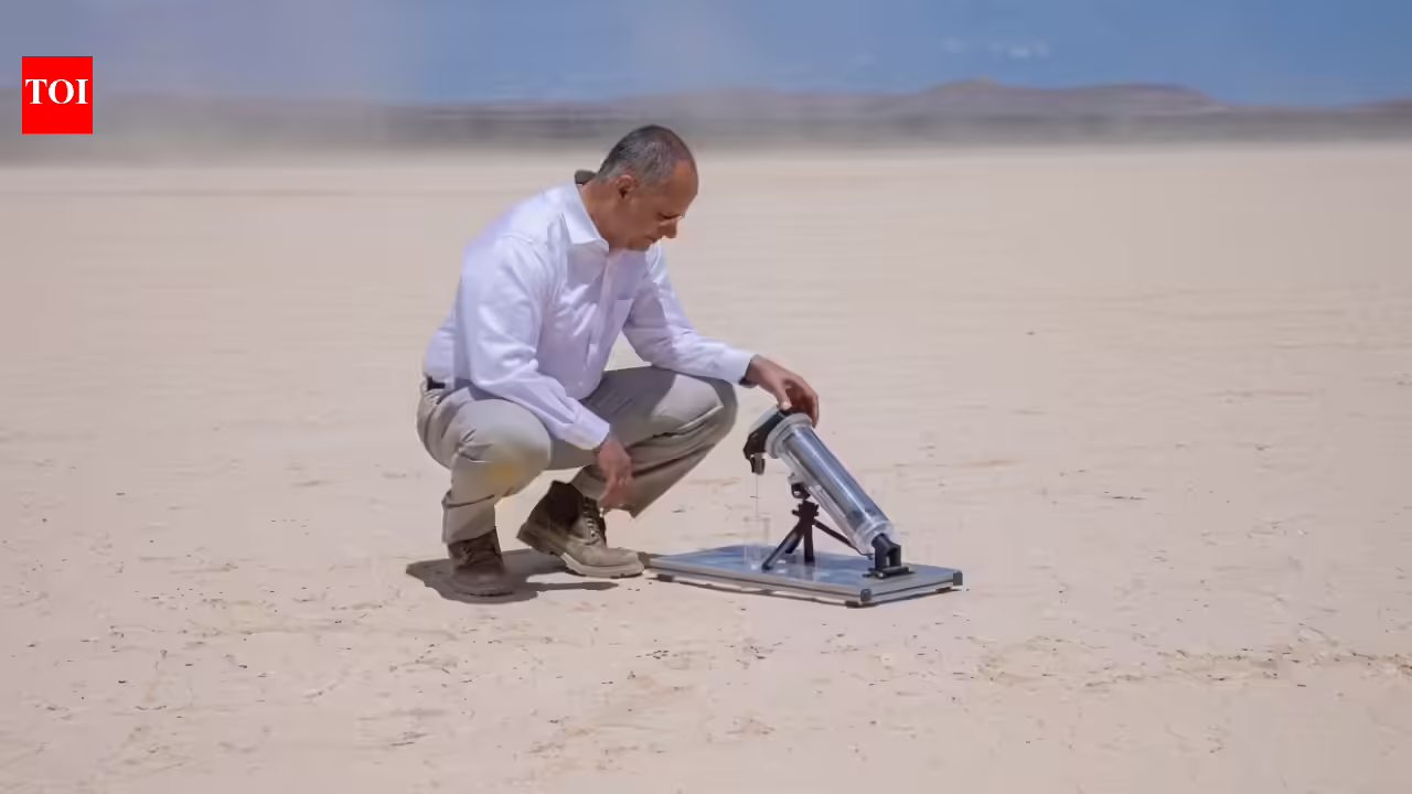 ''Could be a lifeline for 2 billion people': Nobel laureate builds a machine that harvests water from desert air | - The Times of India