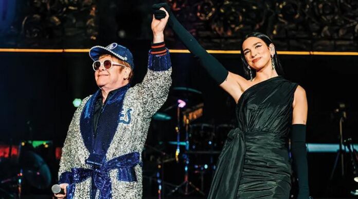 Dua Lipa shares heartwarming moment with Elton John at Oscars viewing party