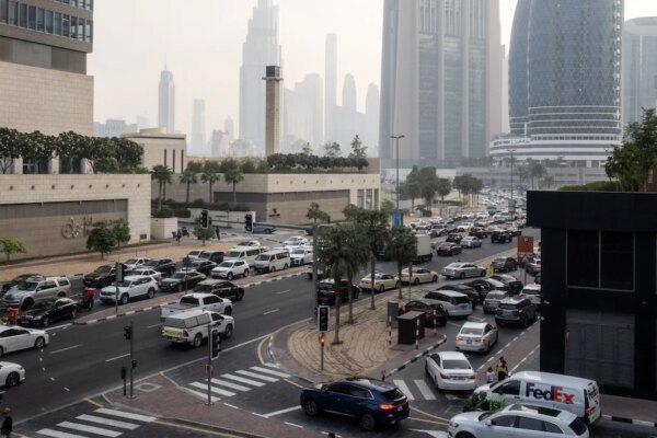 Dubai Banks Shift To Remote Work As Iran War Rages; Debris From Aerial Interception Falls On Building