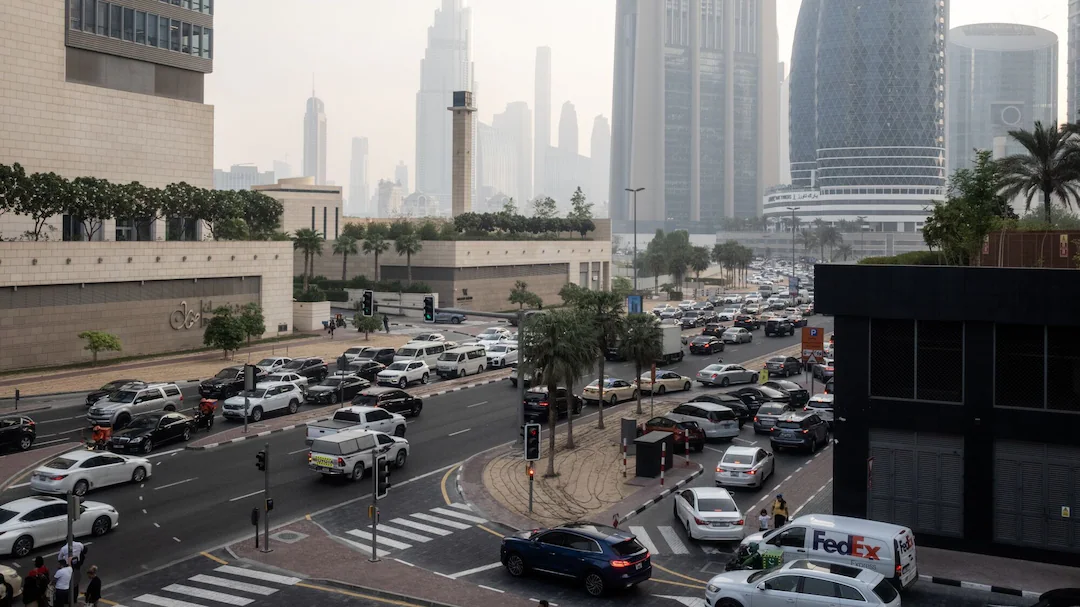 Dubai Banks Shift To Remote Work As Iran War Rages; Debris From Aerial Interception Falls On Building