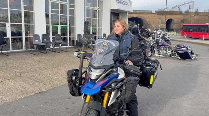 Female biker sets on historic bike ride from London to Lahore