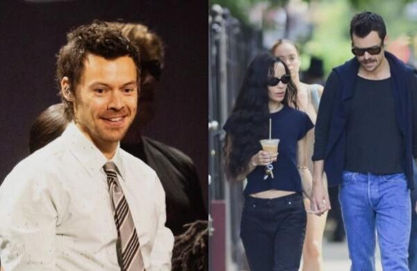 Harry Styles celebrates new album success with Zoe Kravitz