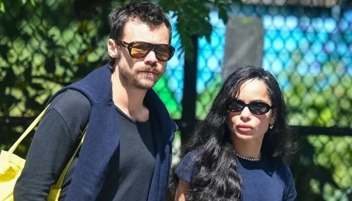 Harry Styles displays public affection for Zoe Kravitz at ‘SNL’ afterparty 